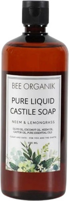 bee organik Neem & Lemongrass Pure Liquid Castile Soap(500 g)