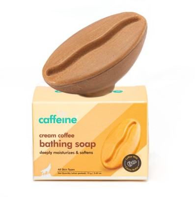 mCaffeine Cream Coffee Bath Soap for Deep Moisturization with Almond Milk & Cocoa Butter(75 g)