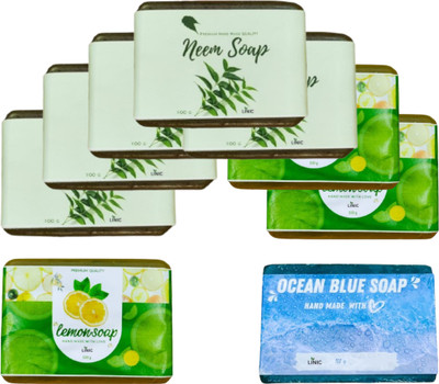 linic HERBAL NEEM SOAP(5), LEMON(3), OCEAN BLUE(1)(9 x 100 g)