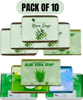 linic NEEM4-ALOE2-LEMON1-BLUE1-GOAT2-100G-10PACK(10 x 100 g)