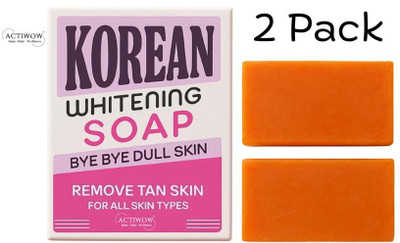 ACTIWOW Korean Soap for Spotless Glow Whitening 2PCS(100 g)