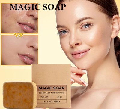 Sheny Handmade Soaps For Glowing Chandan & Kesar Soap soap base(100 g)