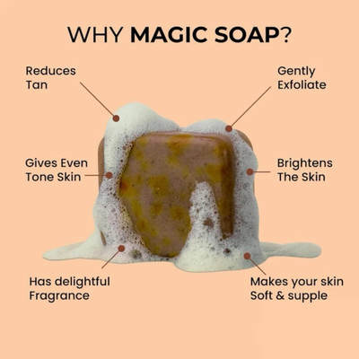 FORMAX Detan Ghar magic soap tan removal soap, Deep Cleansing Smooth Skin - Pack of 3(3 x 100 g)