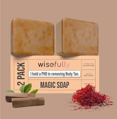 Wisefully Kojic Acid Soap with Pigmentation, Underarm & Reduces Soap for Suitable0.1(2 x 50 g)