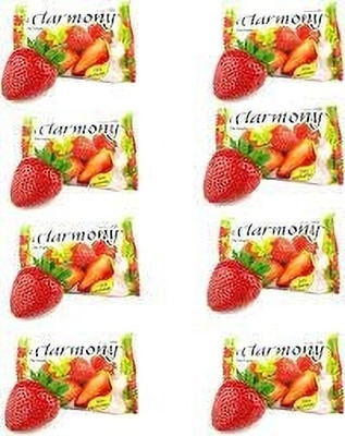 Harmony Strawery 8 Soap For Deep Cleaning skin(Pack of 8)(8 x 49.88 g)