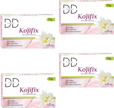 DOOMSDAY KOJIFIX SKIN LIGHTENTING SOAP FOR SUNSCREEN PROTECTION PACK OF 4(4 x 75 g)