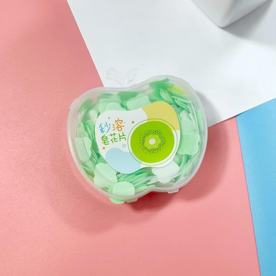 asija makeovers 1 Pc Apple shape Paper Soap in Plastic Box For Travel(10 g)