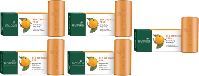 BIOTIQUE Orange Peel Renewing Body Soap, 150g(5 x 150 g)