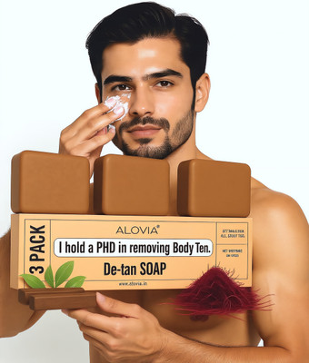 ALOVIA Multani Mitti Natural Glow Soap For Radiant Bright And Clear Healthy Skin(3 x 100 g)