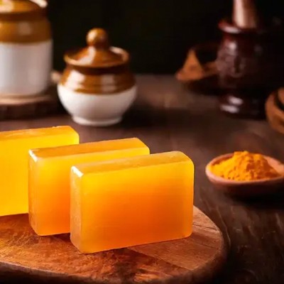 Leabotanical Turmeric & Goat Milk Soap Bar Essencial & Oil Balancing Bathing Bar PACK OF 3(3 x 100 g)