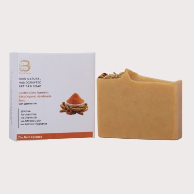 The Bath Essence Golden Glow Turmeric Bliss Organic Handmade Soap(100 g)