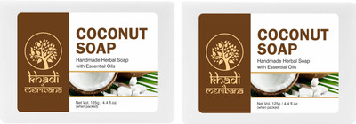 MeriBana Khadi Coconut Bath Soap(2 x 125 g)