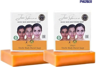 phizller Jiore Skincare Sinche Kojic Soap Essential Face & Body Pack for Women & Men(2 x 100 g)