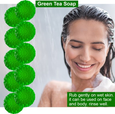 Groovy Patchouli Passion Green Tea Bath Soap (100GM) (PACK OF 10)(10 x 100 g)