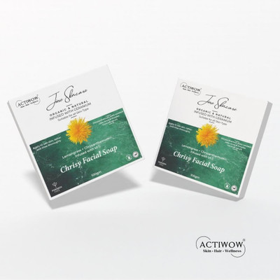 ACTIWOW Jiore Chrisy Soap Natural Multani Mitti for Oil Control JS01(2 x 100 g)