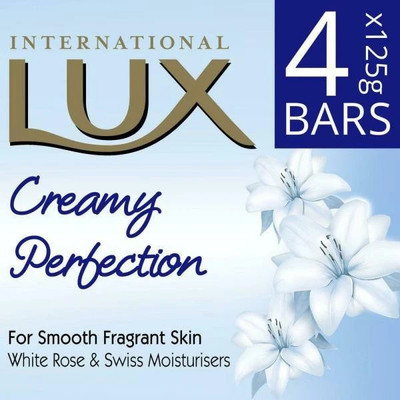LUX International Creamy Perfection Soap Bar 125 g X 4U(4 x 125 g)