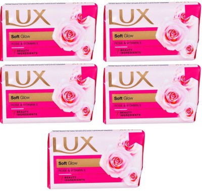 LUX Soft Glow Rose & Vitamin E Soap(5 x 20 g)