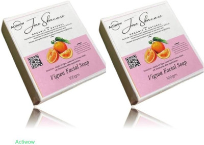 ACTIWOW Jiore Vigwa Whitening Soap for Clear, Even Skin Combo(2 x 100 g)