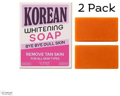 ACTIWOW Korean Soap Herbal Glow Whitening Care 2PCS(100 g)