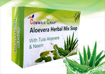 COWWAL'S GROUP Cowwal’s Group Aloevera Soap Pure Organic Herbal Mix(100 g)