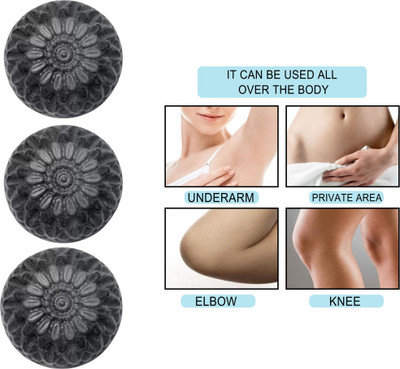 CHITAKSH Get a spa-like experience at home with activated charcoal soap(3 x 100 g)