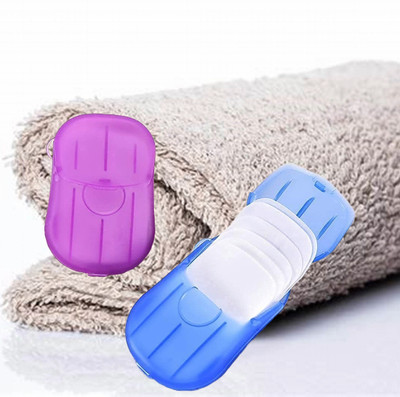 Mallade On the Go Paper Soap Pocket Size Strips for Personal Hygiene(2 x 10 g)