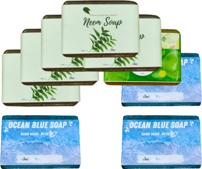 linic HERBAL NEEM SOAP(5), LEMON(1), OCEAN BLUE(3)(9 x 100 g)
