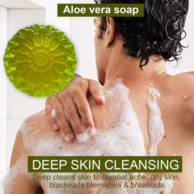 CHITAKSH Aloe Vera Soap with Coconut Oil for a Tropical Scent(100 g)