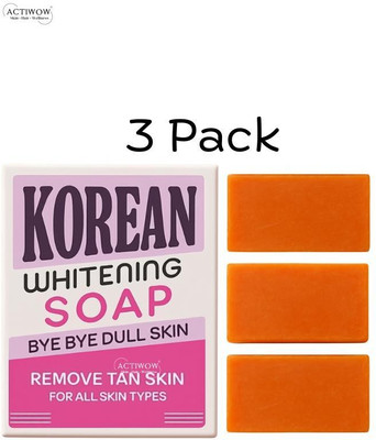 ACTIWOW Korean Soap with Glow Whitening Complex 3PCS(3 x 33.33 g)