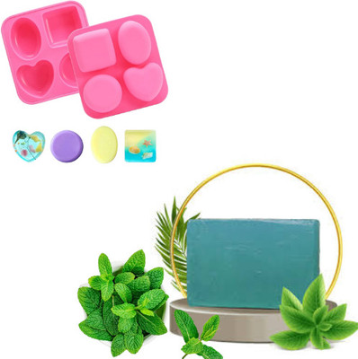 ZOVISU Pure And Natural Mint Glyserine Melt And Soap Base Raw Material With Mop(500 g)