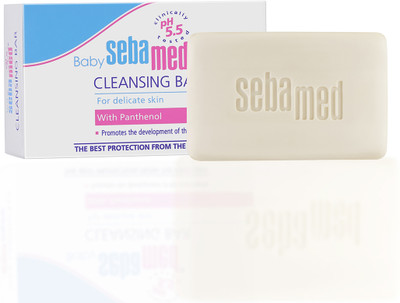 Sebamed Baby Cleansing Bar|pH 5.5 |Newborn bathing|Soap Free|Tear Free(100 g)