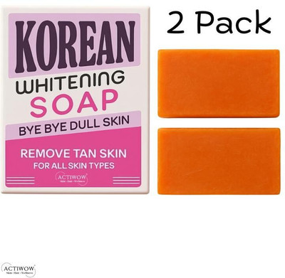 ACTIWOW Korean Soap for Whitening & Glow 2PCS(100 g)