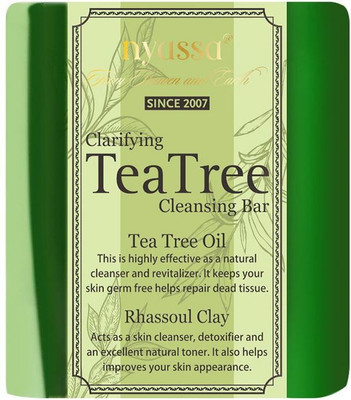 nyassa Premium Clarifying Teatree cleansing bar Handmade Natural Bathing Soap|All Skin(150 g)