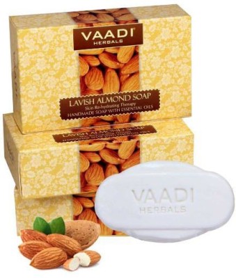 VAADI HERBALS PACK OF 3 LAVISH ALMOND SOAP (75 GMS X 3)(3 x 25 g)