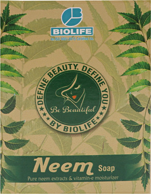 BIOLIFE NEW- NEEM SOAP pack of 4(4 x 75 g)