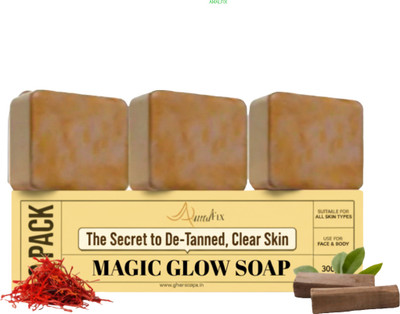 amalfix Natural Magic Soap – Skin Brightening & Anti-Bacterial Herbal CSAD(3 x 100 g)