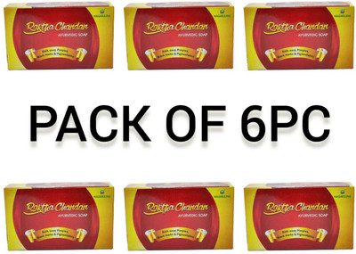 Nagarjuna RAKTHA CHANDAN SOAP 75GM 6PC(6 x 16.67 g)