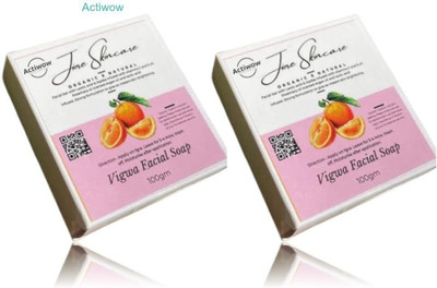 ACTIWOW Jiore Vigwa Whitening Soap for Clear, Youthful Complexion Combo(2 x 100 g)