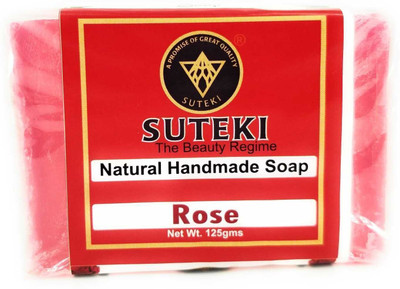 Suteki Herbal Rose Soap Pack of 3(3 x 125 g)