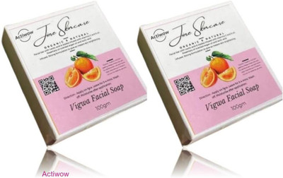 ACTIWOW Jiore Vigwa Whitening Soap for Soft, Radiant Finish Combo(2 x 100 g)