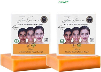 ACTIWOW Jiore Skincare Sinche Kojic Soap for Perfect Skin Tone for Combo Set A01(2 x 100 g)