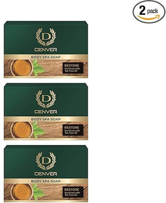 DENVER Restore Body Spa Soap - 125GM Each (Pack of 3)(3 x 91.67 g)