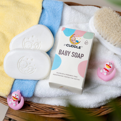 GO CUDDLE Little Baby Soap SoftNest Goodness Baby Soap Enriched with Organic Vitamin E,(4 x 75 g)