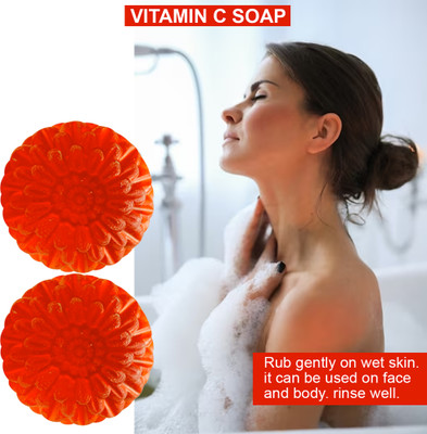 TERIHAR Vitamin C SOAP (1 x 100 g) (100GM) (PACK OF 2)(2 x 100 g)