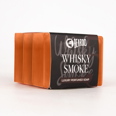 BEARDO Whisky Smoke Perfumed Luxury Soap | Deep Cleansing & Removes Dirt(3 x 75 g)