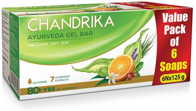 Chandrika Glycerine Soap(6 x 125 g)