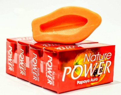 nature power Papaya Aura Soap (4 Pieces X 125 g)(4 x 125 g)