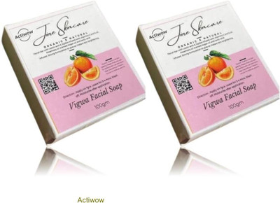 ACTIWOW Jiore Vigwa Whitening Soap for Luminous, Glowing Skin Combo(2 x 100 g)