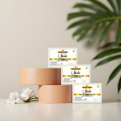 Utkrisht Mild Goat Milk Soap With Skin Vitamins – Pack of 3(3 x 125 g)