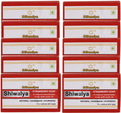 shiwalya natutral lemon & strawberry soap !! daily use bath soap !! man & woman !(20 x 125 g)